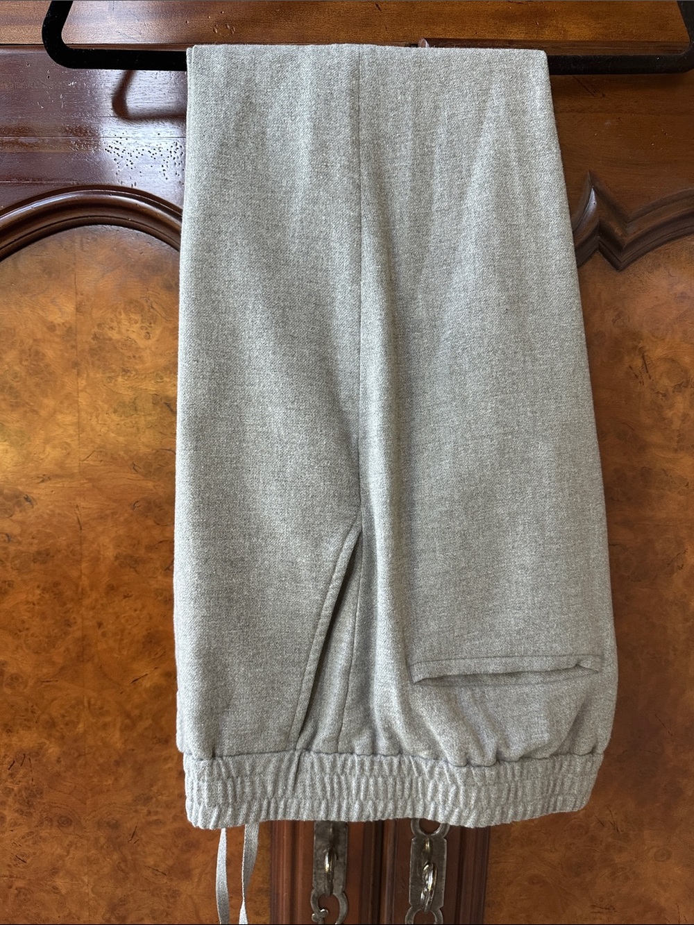 Filippa K Light Gray Wool Blend Drawstring Pants
